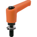 Miniature Plastic Clamp Levers - Spring Washer Integrated Type